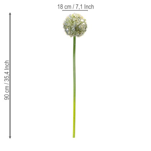 Product Artificial Allium flowering branch, lifelike appearance, 90cm