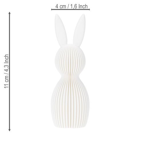 Product Bunny decorative figurine for modern Easter home decoration, 11cm, 4 pieces