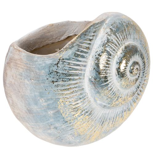 Product Decorative snail-shaped container for maritime and natural wall design, grey, 21cm