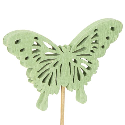 Product Decorative butterflies on sticks for creative and seasonal decoration, 8cm, 16 pieces