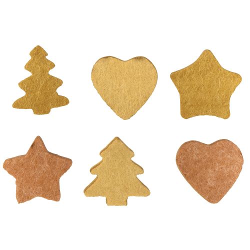 Product Scatter decoration Christmas table decoration wood fiber assorted 4cm 12pcs