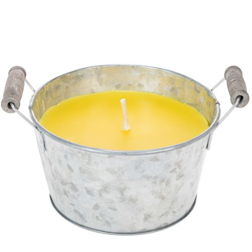 Product Citronella Outdoor Candle in Bucket: Atmospheric Lighting and Insect Repellent, 15cm