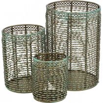 Product Candle holder metal tealight holder Ø8/10/13cm set of 3