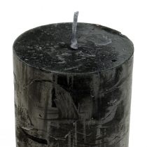 Product Black candles Colored pillar candles 60x100mm 4pcs