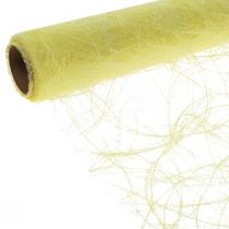 Product Deco fleece Sizoweb table runner yellow 30cm 5m