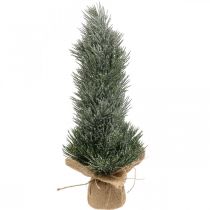 Product Mini Christmas tree artificially snowed in a sack H41cm