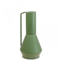 Product Decorative vase metal green handle decorative jug 14cm H28.5cm