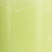 Product Solid coloured candles lime green​​​​​​​ pillar candles 85×150mm 2 pcs