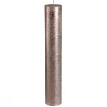 Product Solid coloured candles, taper candles, copper 50x300mm, 4 pieces