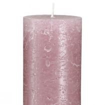 Product Solid coloured candles in old pink candles 50x300mm 4 pcs