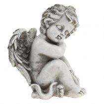 Product Memorial figure sleeping angel grey 16cm 2pcs