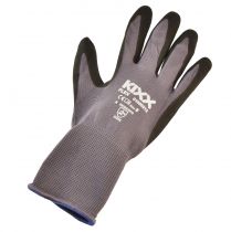 Product Gardening Gloves Size 8 EN 2121X Grey Black Blue Nylon