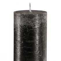 Product Large candles black taper candles 50mm x 300mm 4 pcs