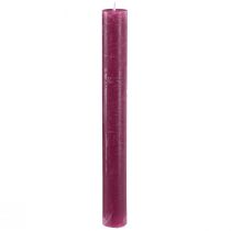 Product Candles Solid Colored Berry Taper Candles 34x300mm 4 Pcs