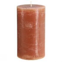 Product Candles colored caramel pillar candles 85×150mm 2 pcs