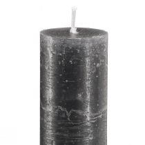 Product Candles in anthracite, solid coloured, taper candles 34x300 4 pcs