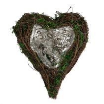 Product Planter Heart Vine Moss 21cm x 26cm H6cm