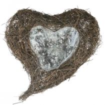 Product Plant bowl heart cemetery, vine heart for planting 26cm