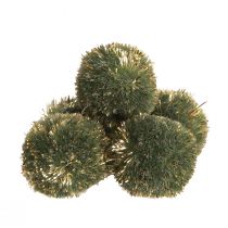 Product Pompoms with Glitter Green 2.5cm Pompoms 2 Bags – 24 pcs