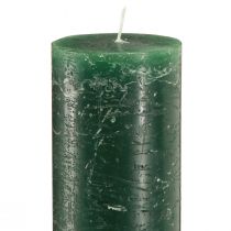 Product Rustic green candle for atmospheric lighting and holiday decoration Length 300mm Width 50mm 4 pcs