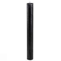 Product Black candles, solid coloured, taper candles 34x300mm 4 pcs