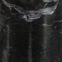 Product Black candles pillar candles dyed through 70x100mm 4 pcs