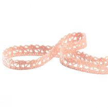 Product Lace trim pink decorative ribbon crochet lace W12mm L20m