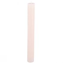 Product Solid coloured candles pink taper candles light pink 34x300mm 4 pcs