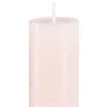 Product Solid coloured candles pink taper candles light pink 34x300mm 4 pcs