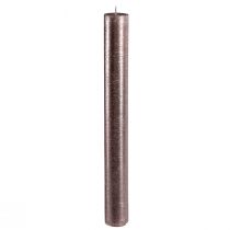 Product Taper candles dyed copper lacquered 34x300mm 4 pcs