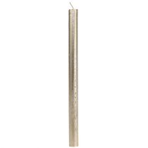 Product Taper candles dyed light gold 21×240mm 12pcs