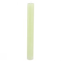 Product Pillar Candles Lime Green Solid Colored Candles 34x300mm 4 pcs