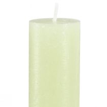 Product Pillar Candles Lime Green Solid Colored Candles 34x300mm 4 pcs