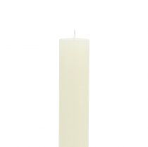 Product Taper candles coloured cream 34mm x 240mm 4pcs