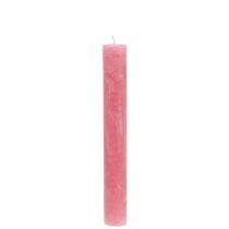 Product Taper candles colored pink 34mm x 240mm 4pcs