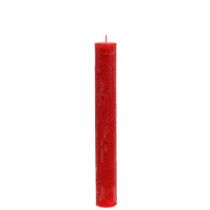 Product Taper candles colored red 34mm x 240mm 4pcs