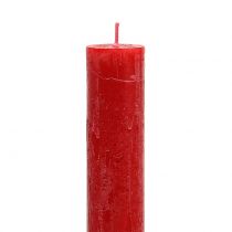 Product Taper candles colored red 34mm x 240mm 4pcs