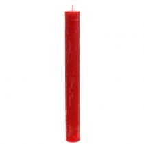 Product Taper candles colored red 34mm x 300mm 4pcs