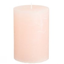 Product Pillar Pink Candles Light Pink Solid Colored 70×100mm 4 pcs