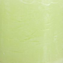 Product Pillar candles colored candles lime green 70×80mm 4 pcs