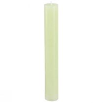 Product Table candles lime green candles solid coloured 34x240mm 4 pcs