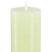 Product Table candles lime green candles solid coloured 34x240mm 4 pcs