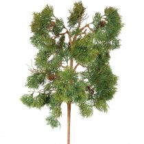 Product Fir branch artificial fir green cedar branch cones 85cm