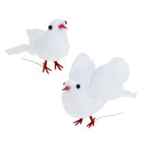 Product Pigeons 5cm on wire white 8pcs