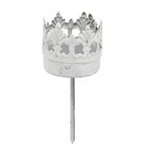 Product Tea light holder metal to plug in, candle holder crown Ø4.5cm