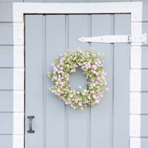 Artificial flower wreath door wreath wall decoration Ø30cm H6cm