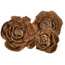 Product Cedar cones cut as rose Cedarrose 4-6cm natural 50pcs