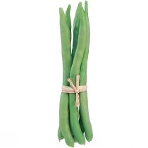 Product Decorative Beans Artificial Vegetables Green Real Touch 17cm 6 pcs