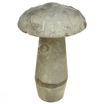 Product Decoration Mushroom Metal Autumn Green Rust Vintage 30cmx50cm