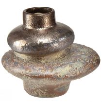 Product Decorative vase ceramic metallic look decorative vase 19×18×16cm